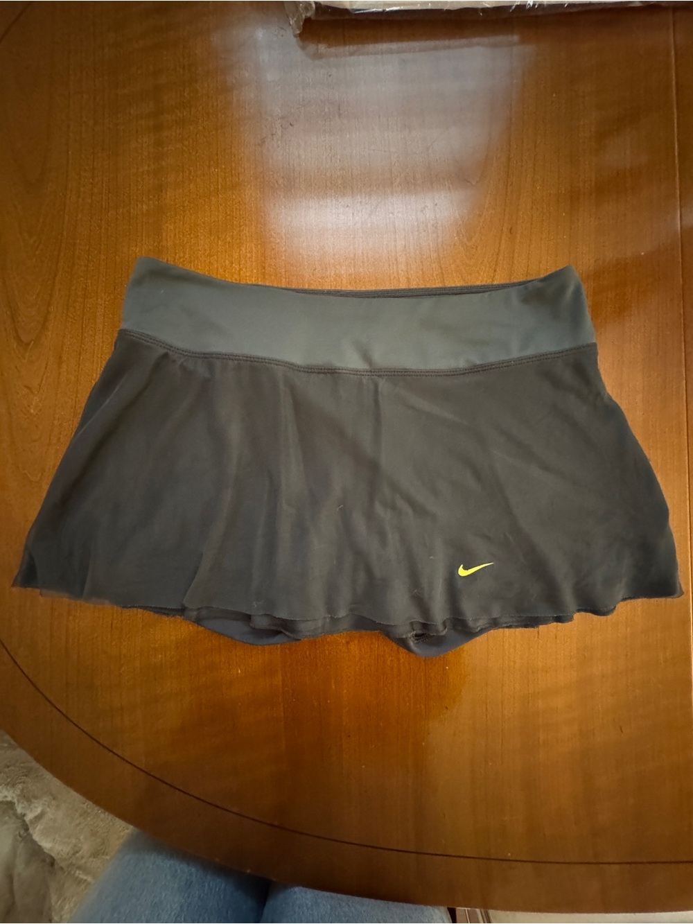 Nike Dark Grey Mesh Tennis Pickleball Skort Built-in Shorts Size M